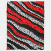 Zebra Pattern Fleecedecke (Vorderseite)