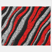 Zebra Pattern Fleecedecke (Vorderseite (Horizontal))