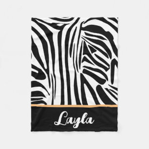 Zebra Pattern Fleecedecke