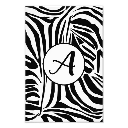 Zebra Pattern Fotodruck (Vorne)