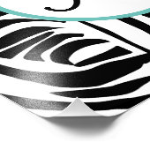 Zebra Pattern Fotodruck (Ecke)
