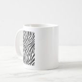 Zebra Pattern Funny Graphic Kaffeetasse (Vorderseite Links)
