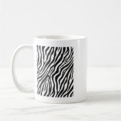 Zebra Pattern Funny Graphic Kaffeetasse (Links)