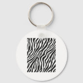 Zebra Pattern Funny Graphic Schlüsselanhänger (Vorderseite)