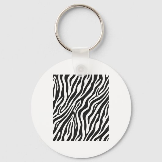 Zebra Pattern Funny Graphic Schlüsselanhänger (Vorderseite)
