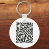 Zebra Pattern Funny Graphic Schlüsselanhänger (Vorderseite)