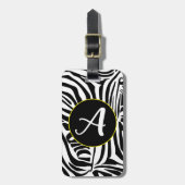 Zebra Pattern Gepäckanhänger (Vorderseite vertikal)