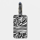 Zebra Pattern Gepäckanhänger (Rückseite vertikal)