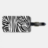 Zebra Pattern Gepäckanhänger (Rückseite horizontal)