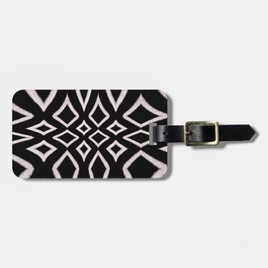 Zebra Pattern_Gepäcktag Gepäckanhänger (Vorderseite horizontal)