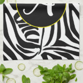 Zebra Pattern Geschirrtuch (Gefaltet)