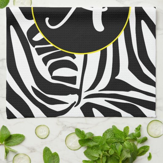 Zebra Pattern Geschirrtuch (Gefaltet)