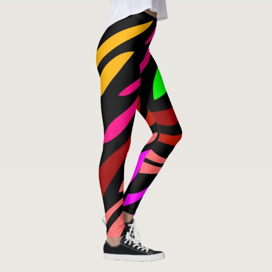 Zebra Pattern Girly Trendy Mode Leggings (Rechts)