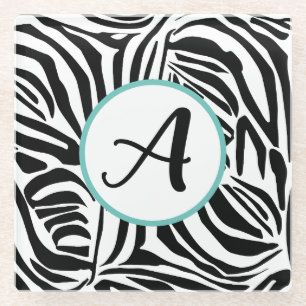Zebra Pattern Glasuntersetzer