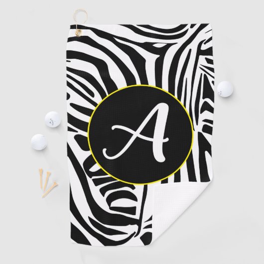 Zebra Pattern Golfhandtuch (Insitu)