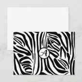 Zebra Pattern Hinweiskarte (Vorne/Hinten)