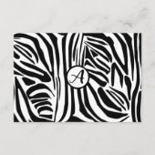Zebra Pattern Hinweiskarte (Vorderseite)
