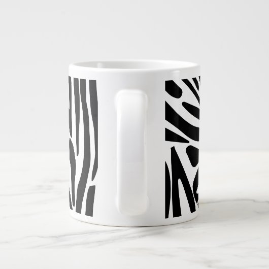 Zebra Pattern Jumbo-Tasse (Rückseite)