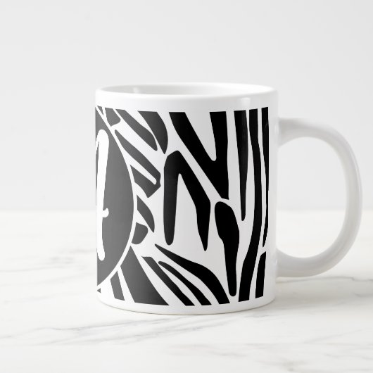 Zebra Pattern Jumbo-Tasse (Rechts)