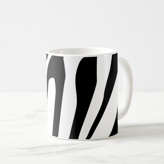 Zebra Pattern Kaffeetasse (VorderseiteRechts)