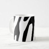 Zebra Pattern Kaffeetasse (Vorderseite Links)