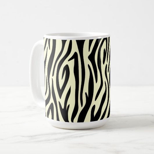 Zebra Pattern Kaffeetasse (Vorderseite Links)