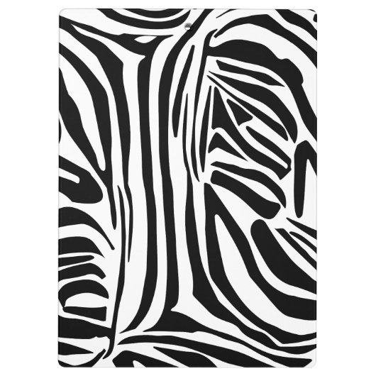 Zebra Pattern Klemmbrett (Rückseite)