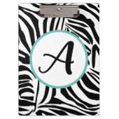 Zebra Pattern Klemmbrett (Vorderseite)