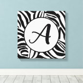 Zebra Pattern Leinwanddruck (Insitu (Holzboden))