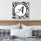 Zebra Pattern Leinwanddruck (Insitu (Schlafzimmer))