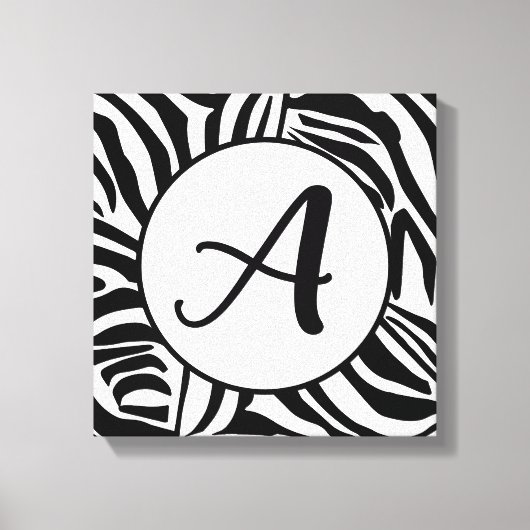 Zebra Pattern Leinwanddruck (Vorderseite)