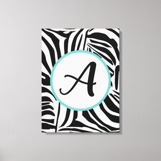 Zebra Pattern Leinwanddruck (Vorderseite)