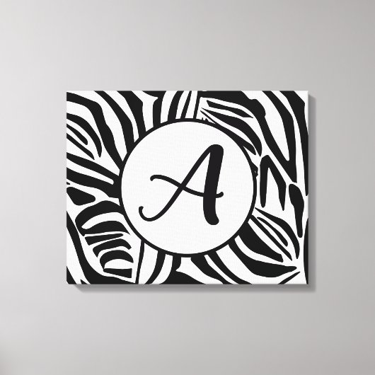 Zebra Pattern Leinwanddruck (Vorderseite)