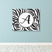 Zebra Pattern Leinwanddruck (Insitu (Holzboden))