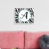 Zebra Pattern Leinwanddruck (Insitu (Wohnzimmer))