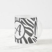 Zebra Pattern Mattglastasse (VorderseiteRechts)