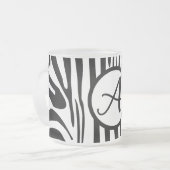 Zebra Pattern Mattglastasse (Vorderseite Links)