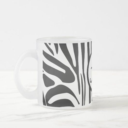 Zebra Pattern Mattglastasse (Links)