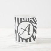 Zebra Pattern Mattglastasse (Mittel)