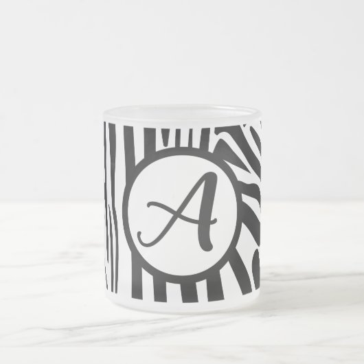 Zebra Pattern Mattglastasse (Mittel)