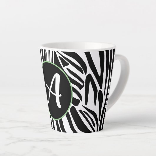 Zebra Pattern Milchtasse (Rechte Ecke)