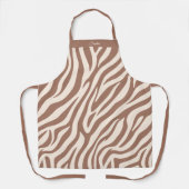 Zebra Pattern-Mocha Mousse Schürze (Vorderseite)