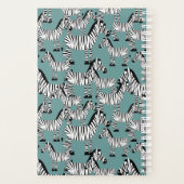 Zebra Pattern | Monogramm Planer (Rückseite)