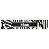 Zebra Pattern Namensplakette (Vorderseite)