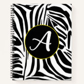 Zebra Pattern Notizblock (Vorderseite)