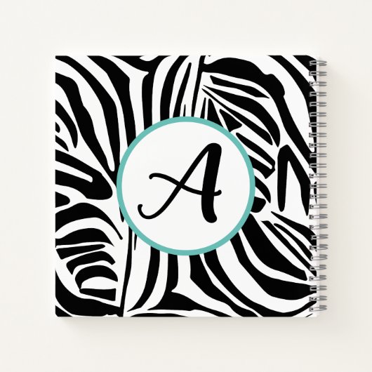 Zebra Pattern Notizblock (Rückseite)