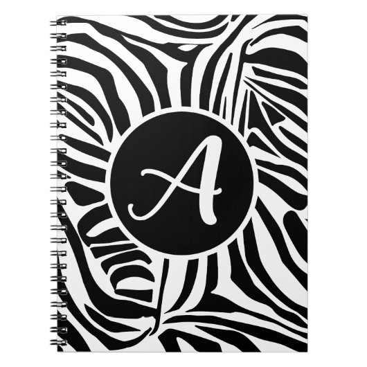 Zebra Pattern Notizblock (Vorderseite)