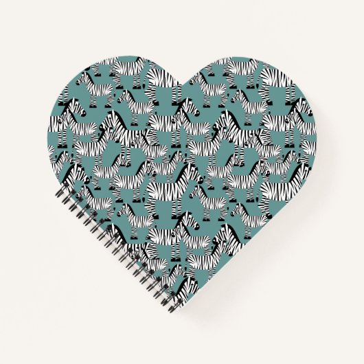 Zebra Pattern Notizbuch (Vorderseite)