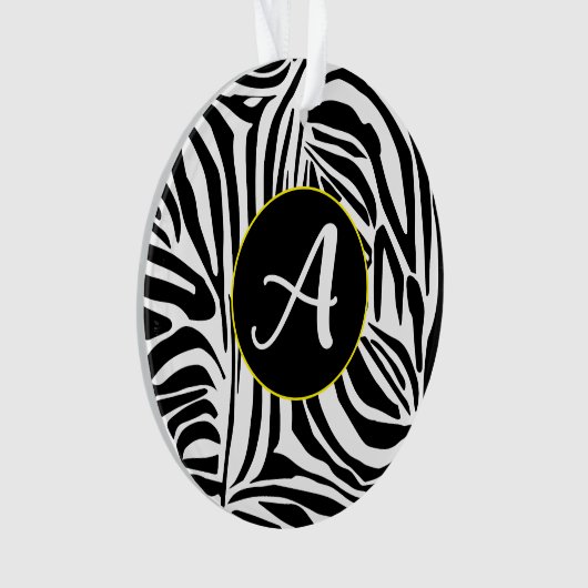 Zebra Pattern Ornament (Vorderseite)