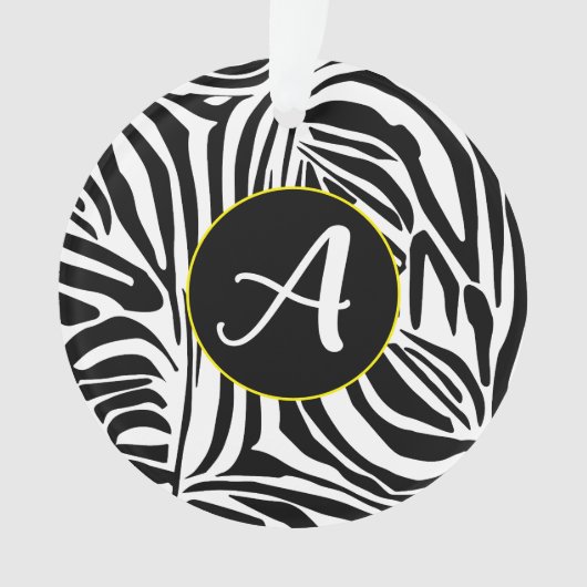 Zebra Pattern Ornament (Vorderseite)